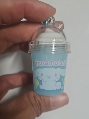 Cinnamoroll Blue Mini Drink Keychain Accessory